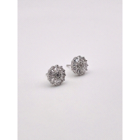 PENDIENTE PLATA CIRCONITAS                                                                          