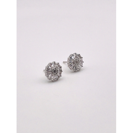 PENDIENTE PLATA CIRCONITAS                                                                          