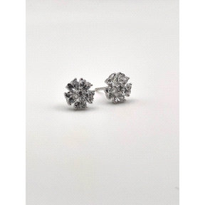 PENDIENTE PLATA CIRCONITAS                                                                          