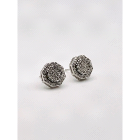 PENDIENTE PLATA CIRCONITAS                                                                          