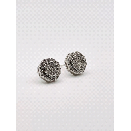 PENDIENTE PLATA CIRCONITAS                                                                          