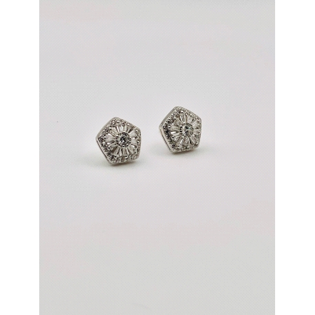 PENDIENTE PLATA CIRCONITAS                                                                          