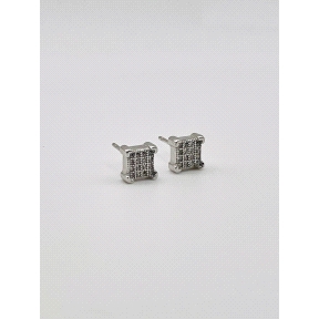PENDIENTE PLATA CIRCONITAS 6 MM                                                                     