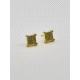 PENDIENTE PLATA CIRCONITAS 7 MM BAÑO ORO                                                            