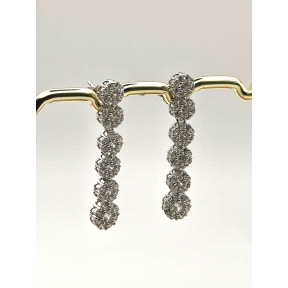 PENDIENTE PLATA CIRCONITAS                                                                          