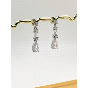 PENDIENTE PLATA CIRCONITAS                                                                          