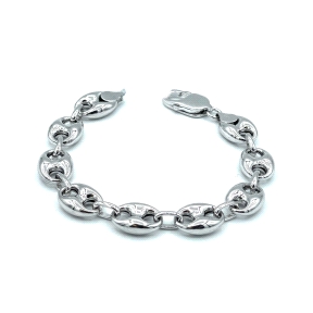 PULSERAS PLATA CALABROTE 11X15 RODIO                                                                