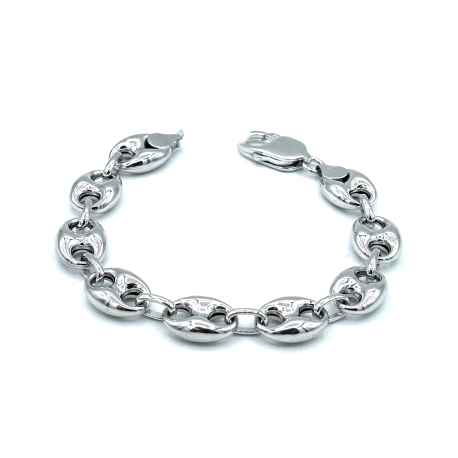PULSERAS PLATA CALABROTE 11X15 RODIO                                                                