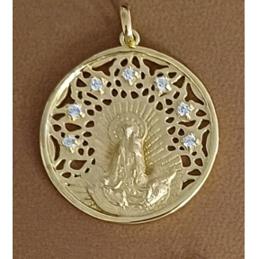 COLGANTE PLATA VIRGEN DESAM 30 M BAÑO OR                                                            