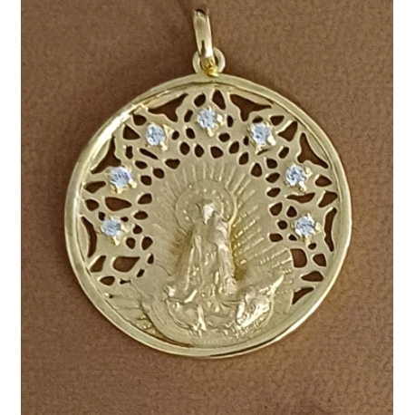 COLGANTE PLATA VIRGEN DESAM 30 M BAÑO OR                                                            