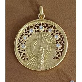 COLGANTE PLATA VIRGEN PILAR 30 M BAÑO OR                                                            