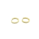 PENDIENTE PLATA ARO 16 MM BAÑO ORO                                                                  