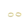 PENDIENTE PLATA ARO 16 MM BAÑO ORO                                                                  