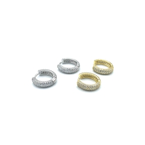 PENDIENTE PLATA ARO CIRCONITAS                                                                      