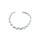 PULSERAS PLATA CIRCONITAS BICOLOR                                                                   