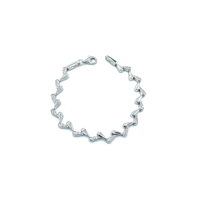 PULSERAS PLATA CIRCONITAS                                                                           