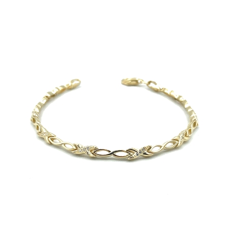PULSERAS PLATA CIRCONITAS BAÑO ORO                                                                  