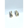 PENDIENTE PLATA CIRCONITAS BICOLOR                                                                  