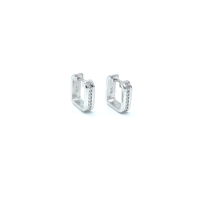 PENDIENTE PLATA ARO CIRCONITAS                                                                      