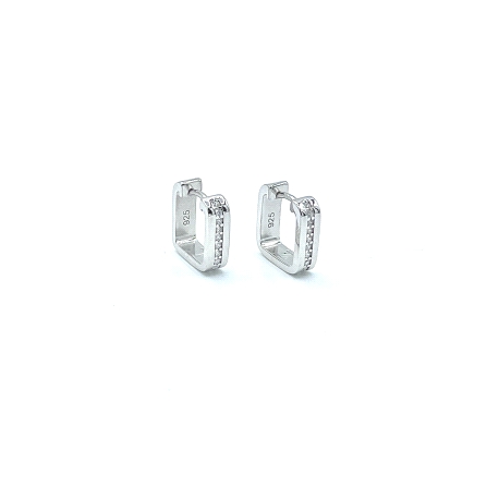 PENDIENTE PLATA ARO CIRCONITAS                                                                      