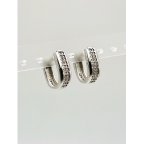 PENDIENTE PLATA CIRCONITAS                                                                          