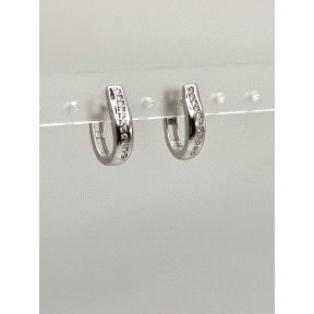 PENDIENTE PLATA CIRCONITAS                                                                          