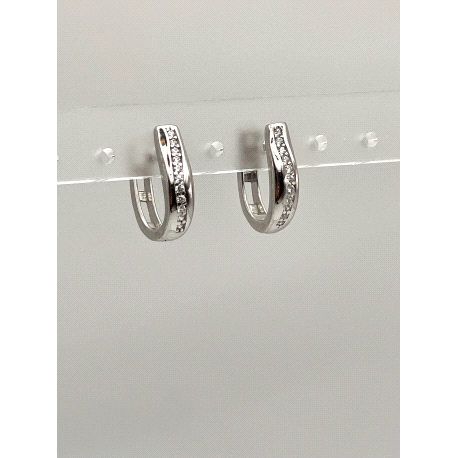 PENDIENTE PLATA CIRCONITAS                                                                          