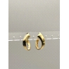 PENDIENTE PLATA LISO BAÑO ORO                                                                       