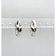 PENDIENTE PLATA CIRCONITAS BICOLOR                                                                  