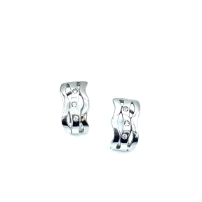 PENDIENTE PLATA CIRCONITAS OMEGA                                                                    