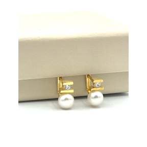 PENDIENTE PLATA PERLA CULTIVADA CATALAN                                                             