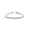 PULSERAS PLATA RIVIER 4 GARRAS 2 MM 16CM                                                            