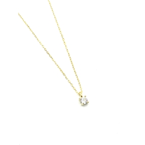 GARGANTILLA PLATA CIRCONITA BAÑO ORO                                                                