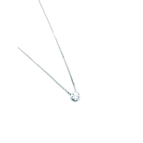 GARGANTILLA PLATA CHATON 5 MM RODIO                                                                 