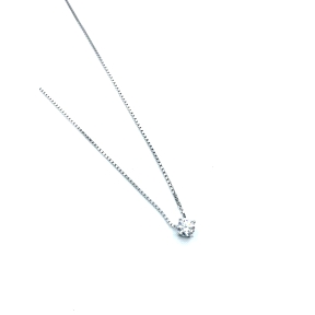 GARGANTILLA PLATA CHATON 3MM RODIO                                                                  