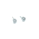PENDIENTE PLATA CHATON 4MM
