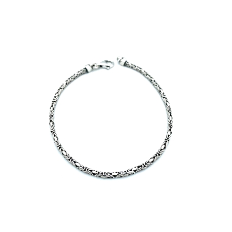 PULSERAS PLATA LISA OXIDO 2 MM