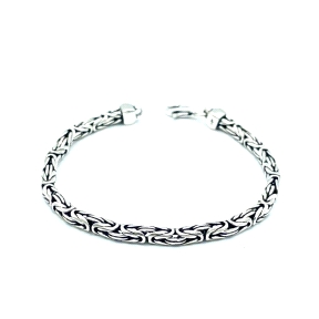 PULSERAS PLATA LISA OXIDO