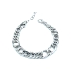 PULSERAS PLATA LISA ESLABON