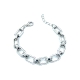 PULSERAS PLATA LISA ESLABON