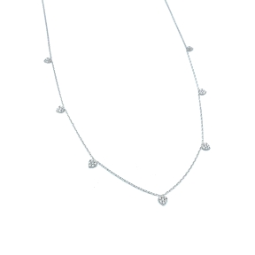 GARGANTILLA PLATA CIRCONITAS COLGANTES                                                              