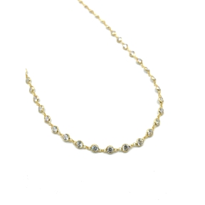 GARGANTILLA PLATA CIRCONITAS 50 CM BAÑO                                                             