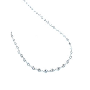 GARGANTILLA PLATA CIRCONITAS 40 CM                                                                  