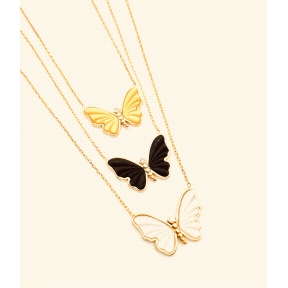 GARGANTILLA PLATA RESINA BAÑO ORO                                                                   