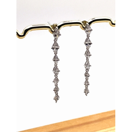 PENDIENTE PLATA CIRCONITAS                                                                          