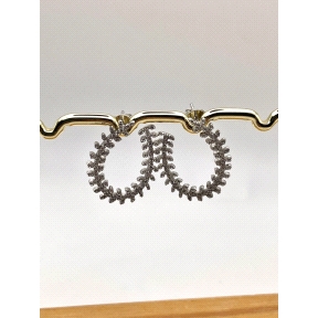 PENDIENTE PLATA CIRCONITAS                                                                          