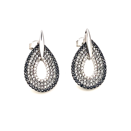 PENDIENTE PLATA CIRCONITAS COLOR                                                                    