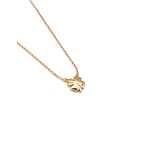 GARGANTILLA PLATA CIRCONITAS BAÑO ORO                                                               