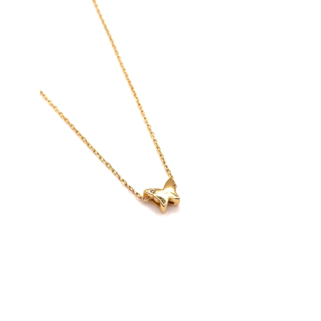 GARGANTILLA PLATA CIRCONITA BAÑO ORO                                                                