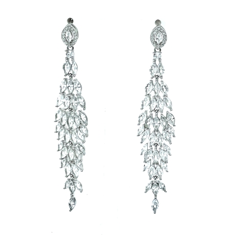 PENDIENTE PLATA CIRCONITAS                                                                          